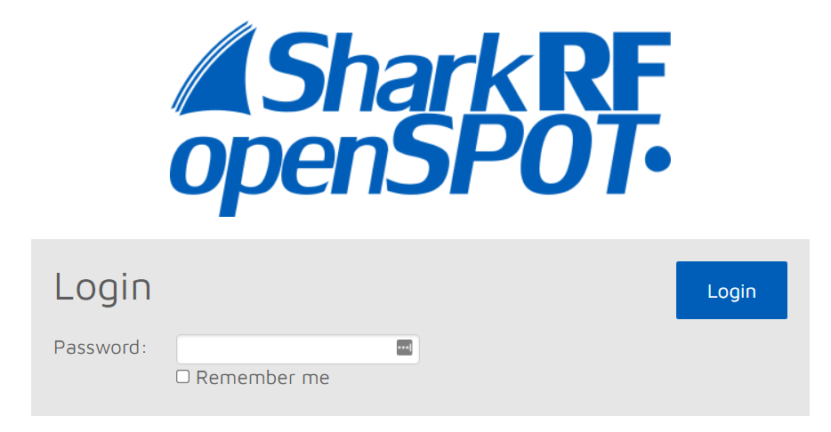 OpenSpot Login Screen