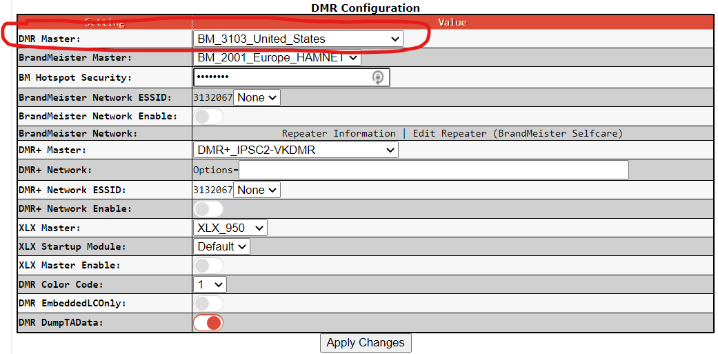 DMR Configuration using MMDVM Host